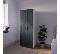 Atomia Matt Heritage Green Double Wardrobe (H)1875mm (W)750mm (D)580mm
