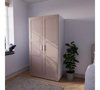 Atomia Matt Antique Rose Double Wardrobe (H)1875mm (W)1000mm (D)580mm