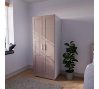 Atomia Matt Antique Rose Double Wardrobe (H)1875mm (W)750mm (D)580mm