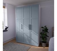 Atomia Matt Dusk Blue 2 Drawer Triple Wardrobe (H)2247mm (W)1000mm (D)580mm