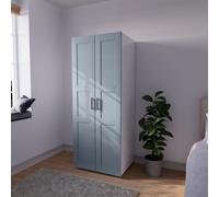Atomia Matt Dusk Blue Double Wardrobe (H)1875mm (W)750mm (D)580mm