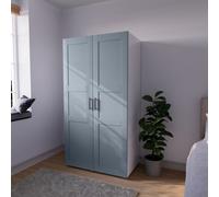 Atomia Matt Dusk Blue Double Wardrobe With Shelving (H)1875mm (W)1000mm (D)580mm