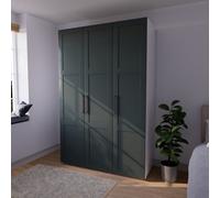 Atomia Matt Heritage Green Triple Wardrobe (H)2247mm (W)1000mm (D)580mm