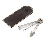 Atomic 3-in-1 Smoking Pipe Cleaning Tool - Stainless Steel Tobacco Pipe Reamer, Tamper & Pick - Compact Wood Smoking Pipe Maintenance Tool for Cleaning and Packing