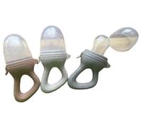 Atomic Angel - Fruit Feeder Bundle (3 Pack) - Fresh Food & Soft Silicone Teether for Babies - Pacifier & Frozen Breastmilk Popsicle Mould - Perfect for Weaning & Solids Introduction