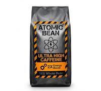 ATOMIC BEAN Ultra High Caffeine Coffee Beans 1kg - 2X Strength Energy Boost - Dark Intense Roast - Specialty Grade Fine Robusta & Arabica Blend