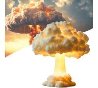 Atomic Bomb Blast | Mushroom Cloud Table Lamp, 3D Mushroom Cloud Nuclear Blast Lamp, Bomb Model Night Light Atmospheric Lamp, Creative Desk Atmosphere Light for Home Decor