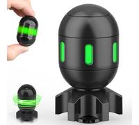 Atomic Bomb Fidget Spinner, 2 in 1 Transformable Fidget Toy with Luminous Light for Stress Relief, Silent Desk Decoration for Men Boys, Cool Birthday Party Favor for Friend
