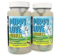 Atomic Bubbles Puppy Love Peanut Butter & Bacon Scented Bottle, 2 Pack 4oz Bottles (1 Peanut Butter/1 Bacon) for Dogs
