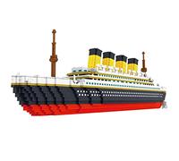 Atomic Building Figure to assemble with miniature blocks. 3800 pieces. Scale model of the ocean liner Titanic