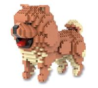 Atomic Building Miniature Block Construction Kit. Collectible Pet Figure To Build. For Adult And Child Collectors. Chow Chow Dog