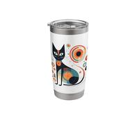 Atomic CAT | Vintage Retro Mid Century Modern Kitten Kitty Stainless Steel Insulated Tumbler