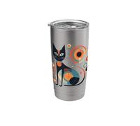 Atomic CAT | Vintage Retro Mid Century Modern Kitten Kitty Stainless Steel Insulated Tumbler