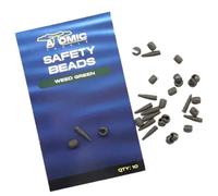 Atomic Chod Safety Beads - Weed Green, Carp Fishing Rig Beads for Chod and Helicopter Rigs