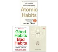 Atomic Habits, Good Habits Bad Habits & Micro Habits Small Changes Big Impact 3 Books Collection Set