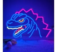 Atomic Lizard Neon Sign, King of the Monsters Neon Light, Kaiju Monster Wall Art, Sci-Fi Decor, Pop Culture Gift