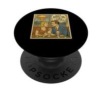 Atomic Love Vintage 1950s Comic Diner Romance Satire PopSockets Adhesive PopGrip