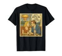 Atomic Love Vintage 1950s Comic Diner Romance Satire T-Shirt