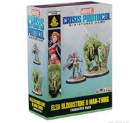 ATOMIC MASS GAMES | Marvel Crisis Protocol: Elsa Bloodstone & Man-Thing | Miniatures Board Game | Ages 14+ | 2 Players | 90+ Minutes Playing Time