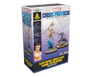 ATOMIC MASS GAMES | Marvel Crisis Protocol - Black Panther & Namor | Miniatures Game | Ages 14+ | 2 Players | 45 Minutes Playing Time