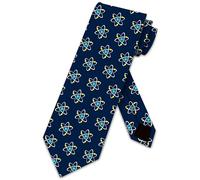 Atomic Nucleus Neckties Mens Science Ties Science Physics Chemistry Biology Tie, Navy, One size