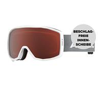 Atomic Count JR Cylindrical White/Light Grey / Orange Youth Goggles - White/Light Grey