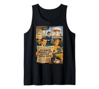 Atomic Science 1950s Ironic Air Travel Life Funny Comic Art Tank Top