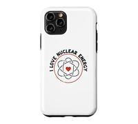 Atomic Sign Molecule Heart - I Love Nuclear Energy Teachers Case for iPhone 11 Pro