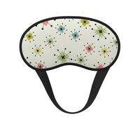 Atomic Stars Retro Pattern Print Soft Comfortable Eye Mask for Sleeping Light Blocking Nap Travel Camping Night Rest
