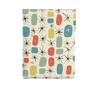 Atomic Stars Retro Pattern Printed Laptop Sleeve Bag 13-Inch - Leather Laptop Sleeve Case Shockproof Protective Computer Cover Bag