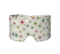 Atomic Stars Retro Pattern Printed Sleeping Blindfold, Padded Ear Warmer Mask, Adjustable Head Wrap, for Deep Relaxation