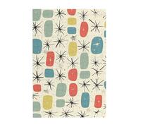 Atomic Stars Retro Pattern Printed Wooden Puzzle 300 Piece, Cute Puzzle Game in Plastic Box for Family Entertainment and Brain Training Gifts