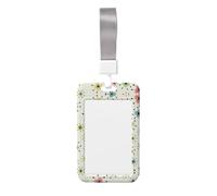 Atomic Stars Retro Pattern Printing Card Badge Holder