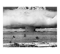 Atomic Weapon Explosion Operation Crossroads Photo Art Print Canvas Premium Wall Decor Poster Mural