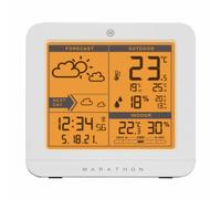 Atomic Weather Station Alarm Clock Marathon Data Thermometer 12.2cm