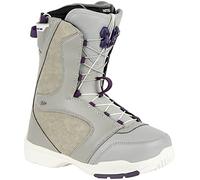 Atomic Women's Nitro Flora TLS Boot '23 Snowboard Boot, Grey-Purple, MP 24.5 // EU 38 // US 7