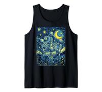 Atomium Brussels Belgium Starry Night Art History Present Tank Top