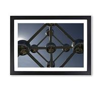 Atomium Brussels Vol.2 Framed Print | A2 Oak Framed Wall Art | Ready to Hang | Modern Nature Picture | Living Room Bedroom Lounge Office