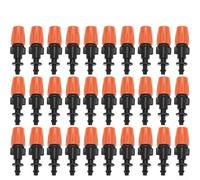 Atomizing Nozzle 50 Pack Fine Misting Spray Heads for Greenhouse Humidification - Adjustable Flow Control Single Hook Fitting