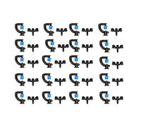 Atomizing Refraction Micro Rotating G Type Spray Nozzle Watering Sprinkler Irrigation Equipment for Garden Greenhouse Plastic Material 20 Set