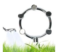 Atomizing Sprayer Nozzle, Washable Annular Nozzle, Multi Sprayer, Detachable Garden Hose Nozzle Sprayer and Splitter, Stainless Steel Agricultural Misting Spray Nozzle