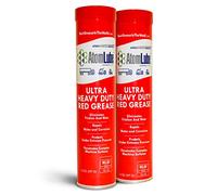 AtomLube Ultra Heavy Duty Red Grease | Waterproof Lubricant & High Temp Grease Tubes for Metal Surfaces | 14 Oz. Tubes, 2-Pack | Prevent Corrosion, High Temperature Operation
