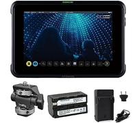 Atomos Shinobi 7-Inch 4K Photo and Video Portable Monitor | 1920 x 1200 Touchscreen Display Video Monitors with HDMI 2.0 in/Out | SmallRig Camera Hot Shoe Mount, Battery & Charger Bundle Set