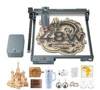 ATOMSTACK 48W Laser Engraver, A40 PRO V2 Laser Cutter with Auto Air Assist, Bulk Engraving Cutting High Accuracy Laser Engraving Machine for Wood, Stone, Metal, Acrylic, Leather, Jewelry