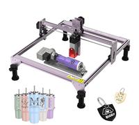 ATOMSTACK 5W A5 La ser Engraver Cutter with R8 Pro 360° Rotaty Roller Higher Accuracy Engraving Machine with Ultra-Fine Compressed Spot DIY Perfect for Wood Metal Paper Acrylic Iron Vinyl
