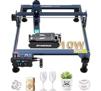 ATOMSTACK A10 Pro La-ser Engraving Machine 50W, 10W Output Cutter Offline Operation CNC La-ser Engraver DIY Engraver for Wood, Glass, Metal with R3 Pro Rotray Roller