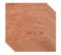 ATOMSTACK Bubinga Brazilian Rosewood Plywood, 6 Pieces 30 * 30cm Unfinished Plywood Sheets for Laser Engraving CNC Cutting Crafts Painting
