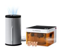 ATOMSTACK P1 5W La ser Engraving Machine with D3 Air Purifier Fast Fume Exhaust, Portable Laser Engraving Machine Offline App CoreXY Dual Motor, Engraving Marking Tool for Wood, Metal