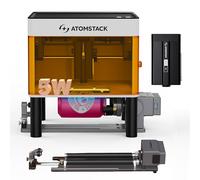ATOMSTACK P1 5W Laser Engraver with Diode Blue Laser + 1.2W Infrared Laser and R8 Pro Multifunctional Rotary Roller, Portable Mini Dual Module Laser Engraving Machine