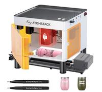 ATOMSTACK P1 5W Laser Engraving Machine with R6 360° Roller, Enclosed Laser Cutter,Mini Portable Laser Engraver, DIY Wood Metal Engraving Tool Suitable for Beginners